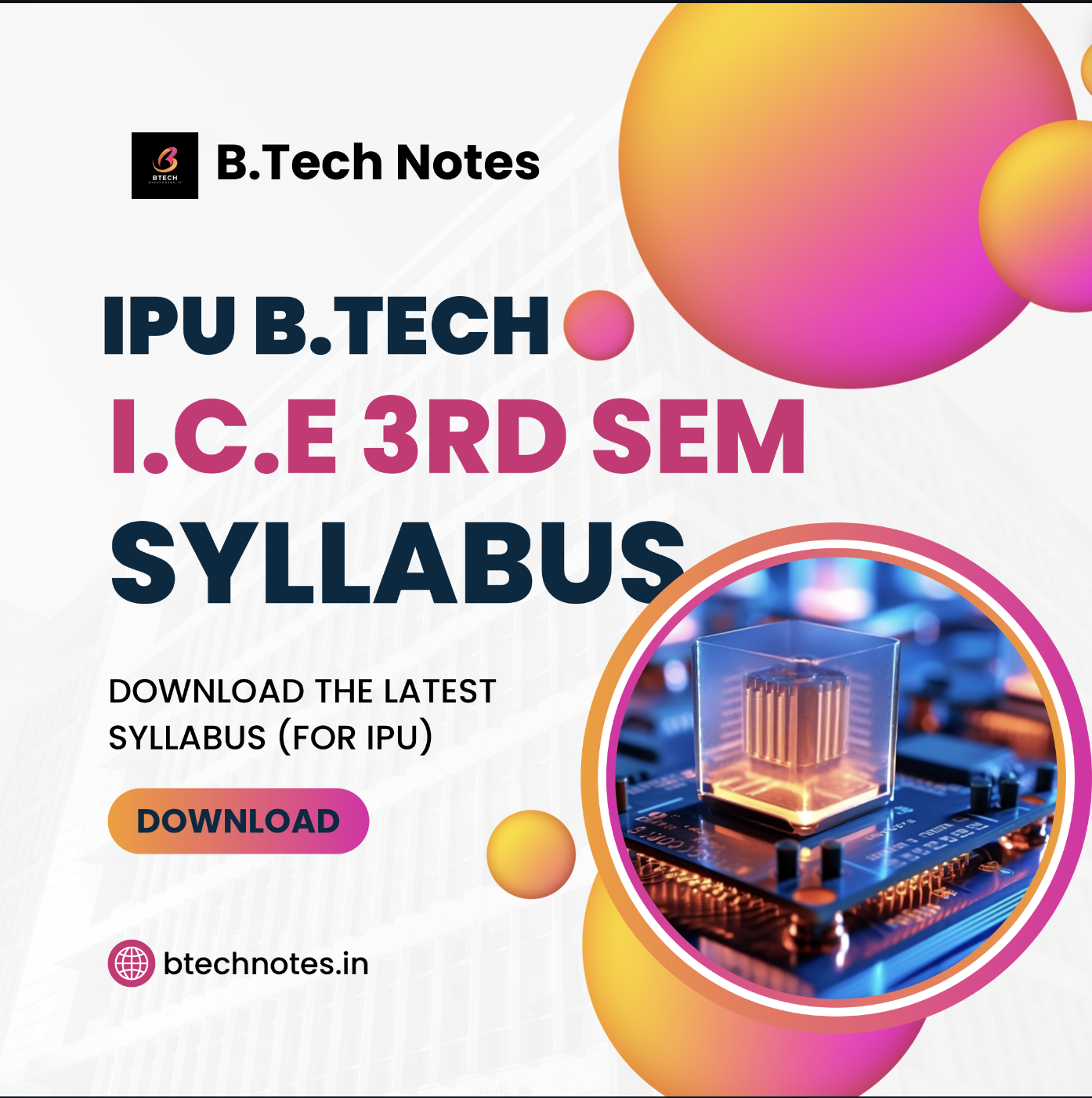 IPU B.Tech ICE 3rd Semester Syllabus: Download Now!